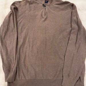 Men's Classic Brown Cardigan Sweater